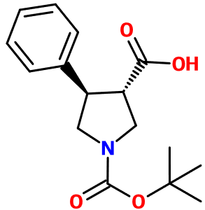 (图片) MC095242 Boc-(±)-trans-4-phenylpyrrolidine-3-carboxylic acid